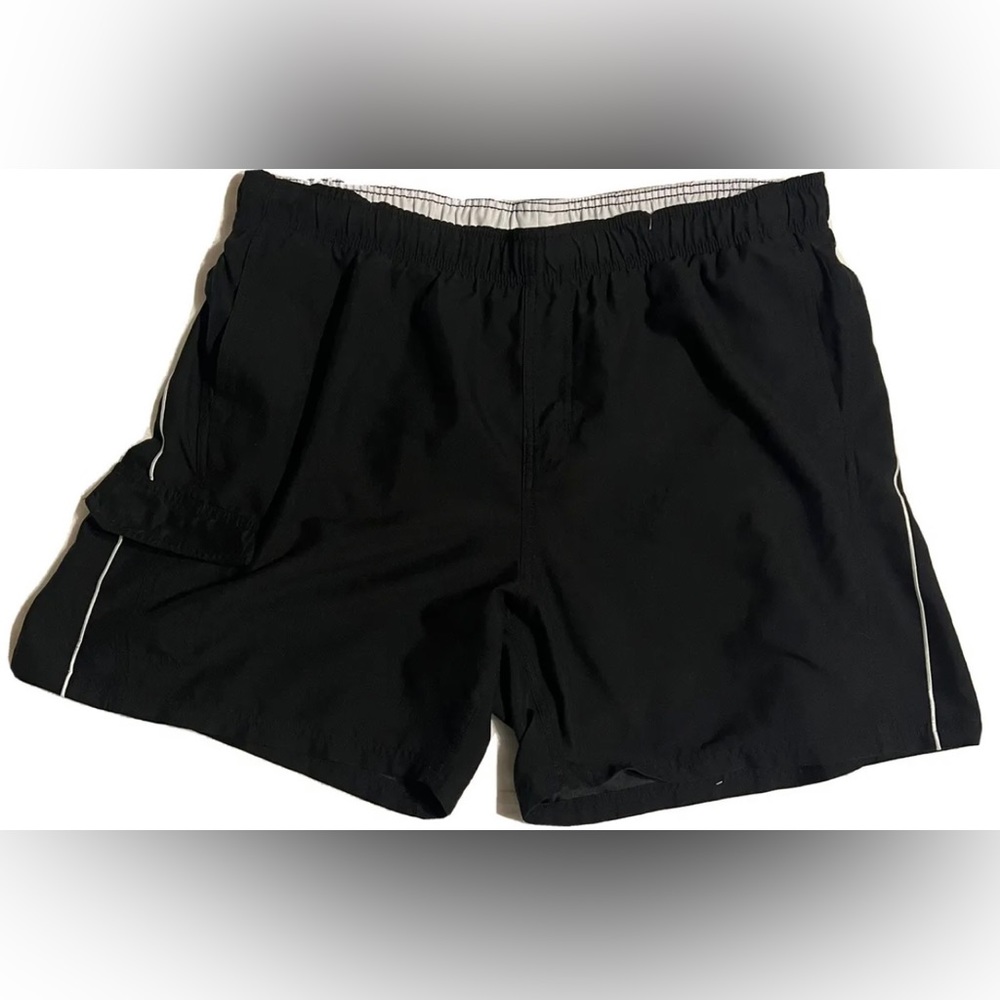 Nike Swim Trunks XXL With Side Pocket Black / White